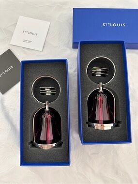 SET OF 2 Hermes St Louis Apollo Amethyst Votive